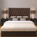 Ver imagem 2 de Cabeceira Queen 1,60m Paris Suede - Pallazio - Marrom