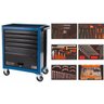 Carro Kit de Ferramentas 5 Gavetas 1 Porta 136 Peças Tramontina - 1