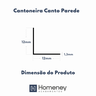 Cantoneira Alumínio Para Canto Parede 1/2 - 12mm x 12mm - Homeney Branco 3m - 7
