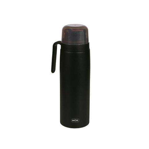 Garrafa Térmica Fit com Alça 1 Litro Preto Fosco Mor 25105103