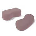 Ver imagem 1 de Kit 02 Puffs Decorativos Living Aisha Orgânico 02 Lugares Veludo Rosê - Desk Design