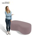 Ver imagem 6 de Kit 02 Puffs Decorativos Living Aisha Orgânico 02 Lugares Veludo Rosê - Desk Design