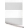 Papel de parede quarto bebê listras grossa cinza horizontal - 2