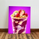 Ver imagem 3 de Kit 3 Quadro Decorativo Açaí Sorvete Sorveteria Est1 Qualidade Premium Moderno 28x20cm