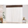 Cortina Decorativa Tecido Cetim Amassado Para Sala ou Quarto 2,00 X 1,70 Metros Varao Normal - - 1