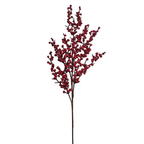 Galho de Natal com Berries Vermelhas 78cm | Natal Encantado Formosinha