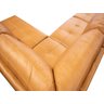Sofá de Couro Canto Marrocos 3 Lugares - Chaise Esquerda - Caramelo - 7