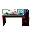 Ver imagem 1 de Mesa para Notebook Computador Desk Game Drx 5000 - Preto/Vermelho - Móveis Leão