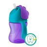 Copo com Canudo de Silicone com Alça Treinamento Dinossauro 200 Ml Azul e Roxo Philips Avent - 4