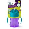Copo com Canudo de Silicone com Alça Treinamento Dinossauro 200 Ml Azul e Roxo Philips Avent - 5