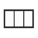 Ver imagem 3 de Janela Correr 3 Folhas Vidro 2,00x1,00m Vidro Temperado 6mm Fábrica do Alumínio