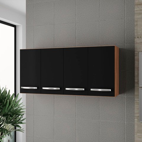 Armário 4 Portas Cozinha Aéreo Íris Mb1 120cm