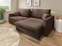 Ver imagem 1 de Sofá Tango 2,60m sem Caixa, Retrátil e Reclinável Velosuede - Netsofas - Marrom