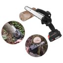 Ver imagem 3 de Mini Motosserra Eletrica 48v sem Fio 6 Polegadas Bateria Recarregavel Potente Madeira Lenha Carpinta