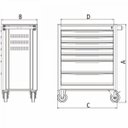 Ver imagem 4 de Carro Kit de Ferramentas 7 Gavetas 115 Peças Tramontina