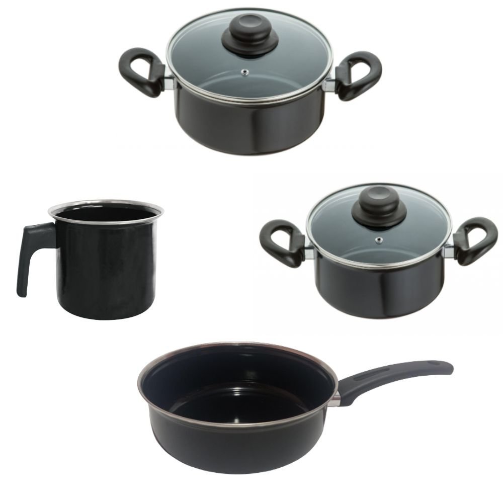 Kit Jogo de Panelas 4 Peças Esmaltada Indução Cooktop Jjb - 2