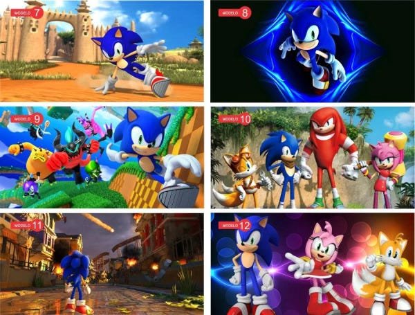 Adesivo De Parede Meninos E Meninas Sonic Game Jogos na Americanas