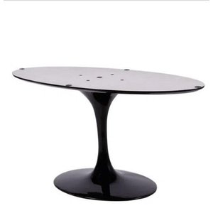 Base de Mesa de Jantar Saarinen Oval para Tampo de 100x70cm até 137x90cm Cor Preto
