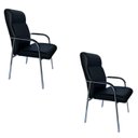 Ver imagem 1 de Kit com 2 Cadeira Fixa Estofada W-80a