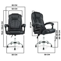Cadeira Presidente Confort de Escritório Ergonômica Preto Bestchair - 8