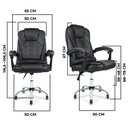 Ver mais imagens de Cadeira Presidente Confort de Escritório Ergonômica Preto Bestchair