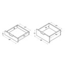 Ver imagem 5 de Mesa de Escritório Ditália 7 Gavetas Pe-90