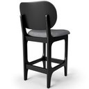 Ver imagem 7 de Kit 03 Banquetas Baixa Bar Cozinha Sala Jantar Fixa Betta L02 Preto Linho Cinza Escuro - Lyam Decor