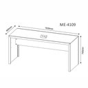 Ver imagem 3 de Conjunto de Escritório com Escrivaninha 03 pç CJ43018-068 Tecno Móbili - Branco