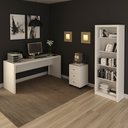 Ver imagem 1 de Conjunto de Escritório com Escrivaninha 03 pç CJ43018-068 Tecno Móbili - Branco