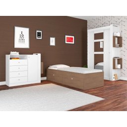 Quarto Juvenil Tókio Com Cama - Montana - Art In Móveis - 2