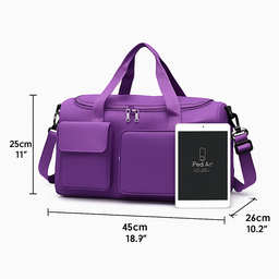 Bolsa de Academia Mochila Fitness - Roxa - 4
