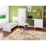 Quarto Infantil com Berço Compacto - Branco - Art In Móveis - 4