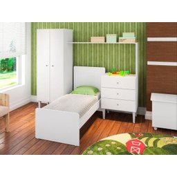 Quarto Infantil com Berço Compacto - Branco - Art In Móveis - 3 Quarto Infantil com Berço Compacto - Branco - Art In Móveis - 3