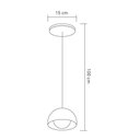 Ver imagem 4 de Luminária Pendente Jabuticaba Noruega 1 Lâmpada para Sala de Jantar Mesa Balcão Bivolt:preto/110v/22