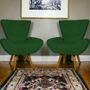 Ver imagem 2 de Kit 2 Poltronas Decorativa para Sala Recepção Manicure Consultório Escritório Emilia Suede
