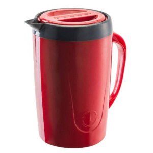 Térmica para Suco Tererê Chá Água Garrafa Jarra 2 Litros Vermelha Unitermi