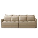 Ver imagem 4 de Sofá sem Caixa Retrátil Reclinável 2,10m Catarina Veludo Bege Rover & Beato