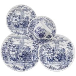 Aparelho de Jantar 20 Peças Actual Cena Inglesa - Oxford Biona - 1