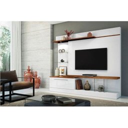 Home Theater Allure para TV até 60 Polegadas - Branco / Canyon - Hb Móveis - 2 Home Theater Allure para TV até 60 Polegadas - Branco / Canyon - Hb Móveis - 2