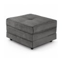 Ver imagem 2 de Puff Cama Dobravel 70cm Slim com Almofada Cor: Suede Cinza Chumbo