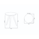 Ver imagem 3 de Mesa Lateral Sorelle - Off White - Hb Móveis
