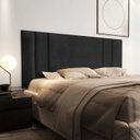 Ver imagem 2 de Painel Cabeceira Itália Box Casal 1,40cm - Suede Preto