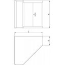 Ver imagem 4 de Armário Modular para Ferramentas de Canto L Grande 2 Portas Tramontina PRO
