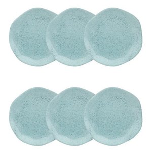 CONJUNTO 6 PRATOS SOBREMESA 21,5CM RYO BLUE BAY - OXFORD PORCELANAS