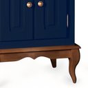Ver imagem 3 de Gabinete para Banheiro 2 Portas com Cuba Dália 3057 - Azul Petróleo/imbuia Glazer