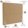 Cabeceira Cama Box Quenn 160 Cm Aurora W01 Bouclê Mostarda - Lyam Decor - 3