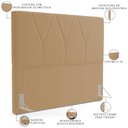 Ver imagem 3 de Cabeceira Cama Box Quenn 160 cm Aurora W01 Bouclê Mostarda - Lyam Decor