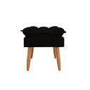 Ver imagem 3 de Kit 02 Poltronas + Namoradeira + Puff Opala Balaqui Decor Preto