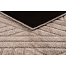 Tapete Sala Alto Relevo Realce Trama 51 Cinza Prata 250x300 cm 3x2,5m - 4