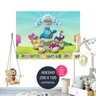 galinha pintadinha adesivo parede painel aniversario AP2618 - 1